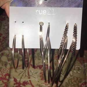 Rue 21 rose gold Hoop earrings